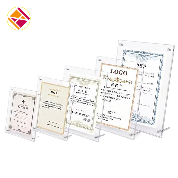 Acryl -certificaat fotolijst